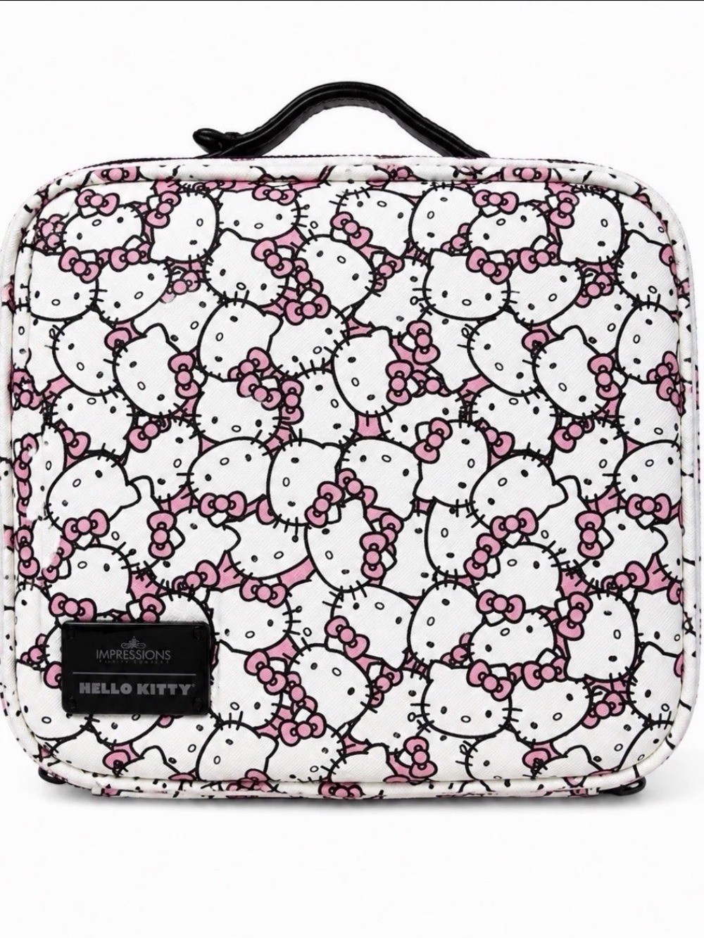 Hello Kitty White & Pink Character Lunch Tote